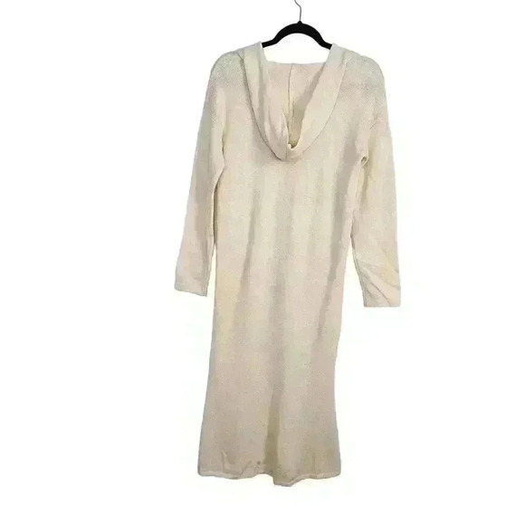 ASM ANNA Dress Womens XS Cream Wool Sweater Hooded Classic - Picture 2 of 5